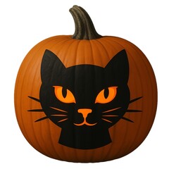  Black Cat Pumpkin Glow