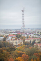 panoramic view of the city from the Ferris wheel