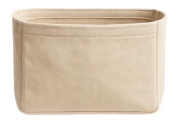 A simple cotton purse organizer with one spacious compartment, perfect for casual bags.