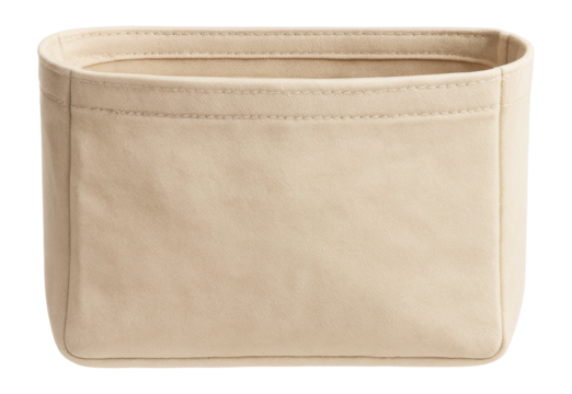 A simple cotton purse organizer with one spacious compartment, perfect for casual bags.