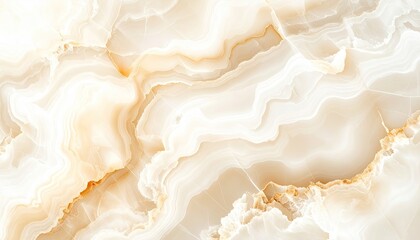 Abstract Marble Texture With Swirling Golden Veins And Soft White Background Perfect For Luxury Designs And Elegant Backgrounds