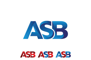 ASB letter asb logo icon