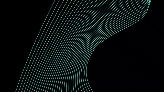 A flowing abstract pattern of parallel lines in blue, creating a gentle and calming wave-like effect.