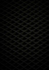 Naklejka premium Dark Black Textured Background with Diamond Stitching Pattern and Subtle Sparkle