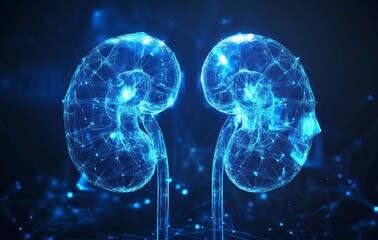 Digital kidneys,  glowing network