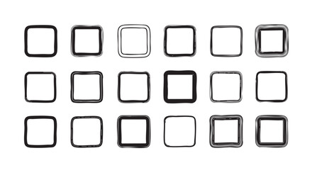 Abstract design element simple black shape on a white background