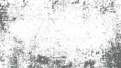 Obraz premium A distressed grunge texture with gray marks and scratches on a white background.