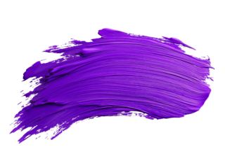 Purple Oil Paint Brush Stroke isolated on a transparent background