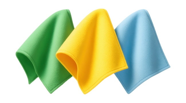 Lightweight cleaning cloths for wiping outdoor furniture on balconies.