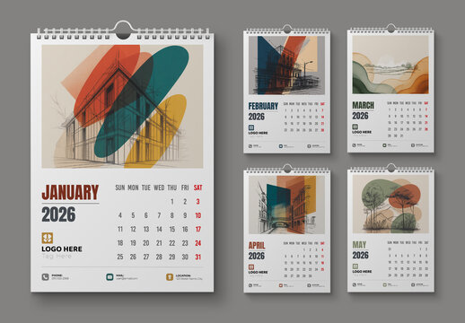 New Wall Calendar 2026 Layout