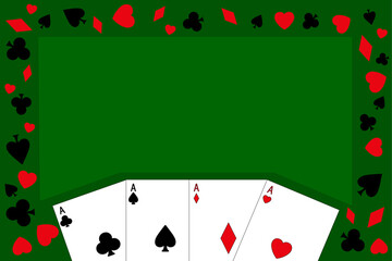Conceptual poker overlay design. Poker table