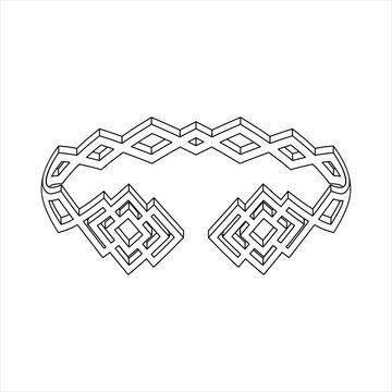 Crown fantasy ornament vector