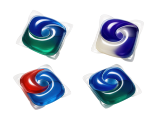 Convenient liquid laundry pods for laundromats, ideal for communal living residents.