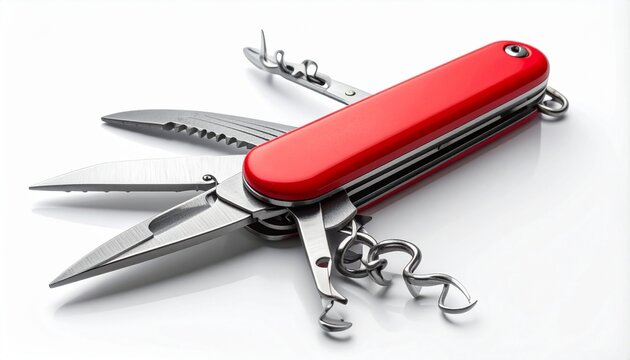 swiss army knife isolated