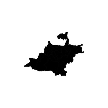 map of bandung regency. west java map