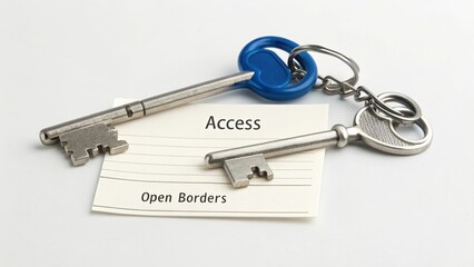 Keys on a Paper Representing Access and Open Borders