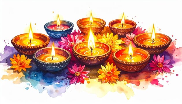 candles in the temple - Powered by Adobe