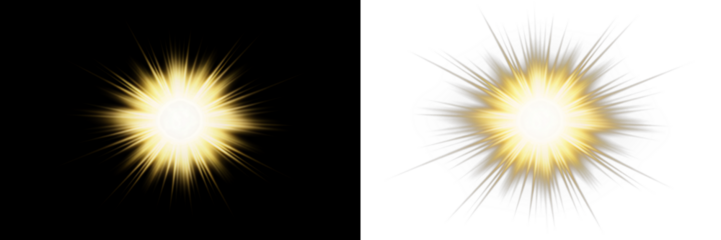 Bright glowing light burst overlay on black and white backgrounds, creating a stunning visual effect for design projects and enhancing creative compositions with vibrant energy