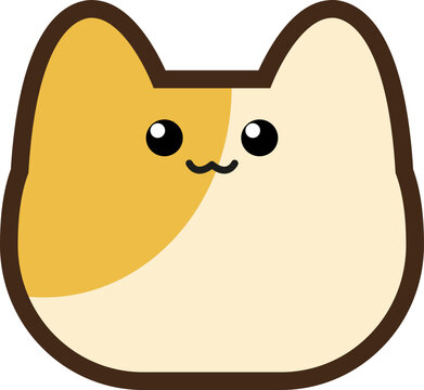 Minimalist cute animal face icon vector set for app avatar and UI design