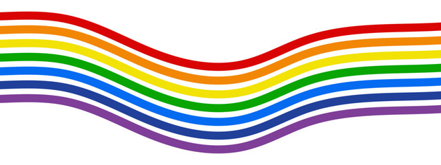 Stripped rainbow illustration. LGBTQ pride