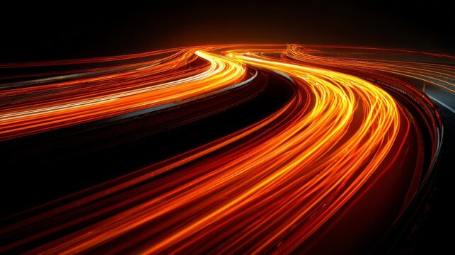 Abstract light trails
