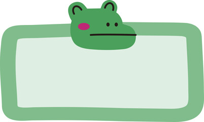 Animal name tag collection – flat vector design for kids