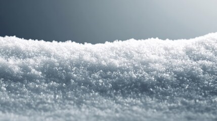 Close-up of Fresh, Untouched Snow: A Crisp Winter Texture for Backgrounds and Overlays