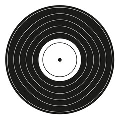 Vinyl Record Icon Classic Music Entertainment Concept