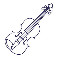 Obraz premium Violin illustration a timeless musical instrument symbolizing creativity and artistic expression