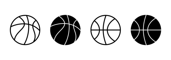 Basketball icon vector. Basketball ball sign and symbol