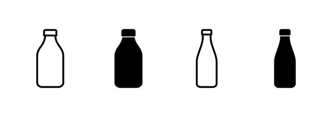 Bottle icon vector. bottle sign and symbol