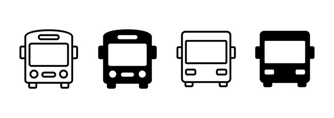 Bus icon vector. bus sign and symbol