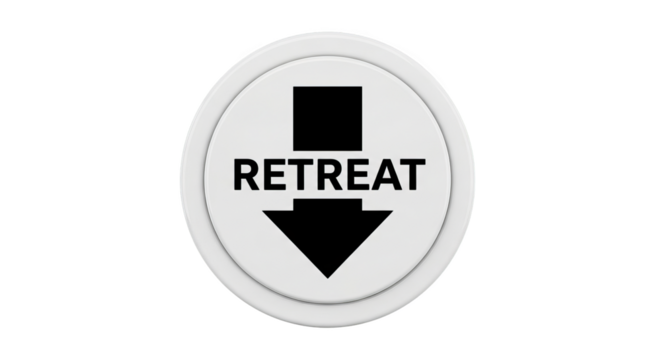 White button with black text and down arrow