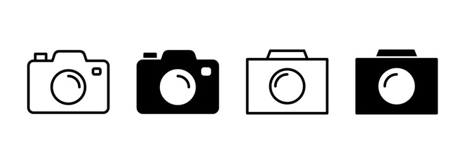 Camera icon vector. photo camera sign and symbol. photography icon.