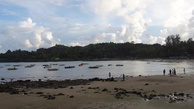 Corbyn's Cove Beach in Sri Vijaya Puram earlier Port Blair in Andaman and Nicobar Island known for Scenic Beauty and a popular tourist attraction.
