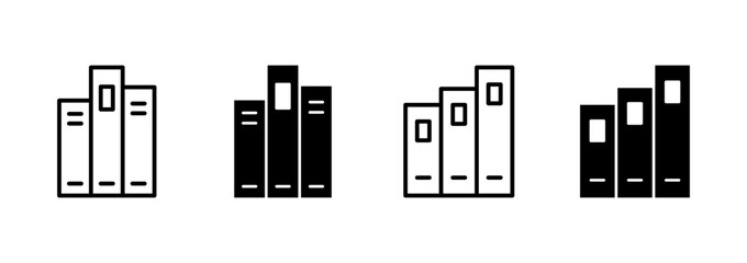 Library icon vector. education sign and symbol