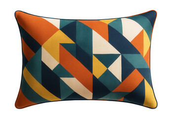 A large rectangular decorative pillow with a geometric design, ideal as a floor cushion.