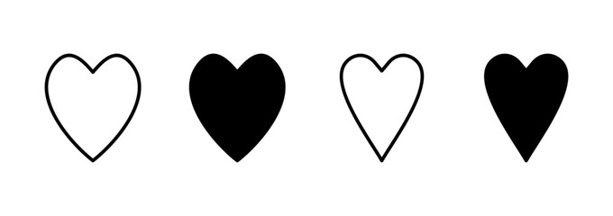 Love icon vector. Heart sign and symbol. Like icon vector.