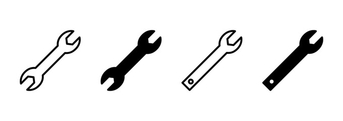 Wrench icon vector. repair icon. tools sign and symbol