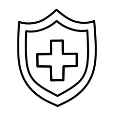 sos emergency vector line