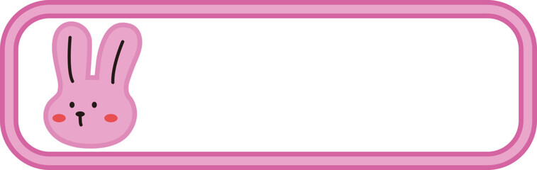 Cute [Animal] label – vector illustration