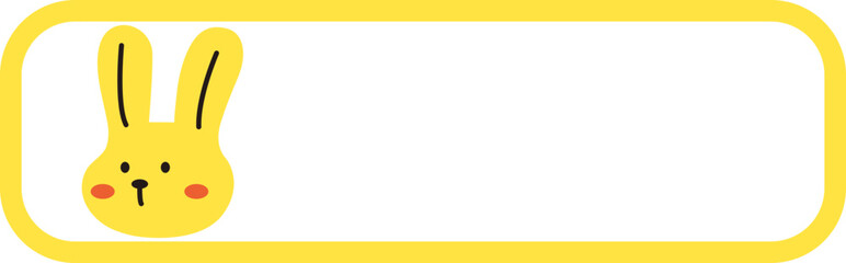 Cute [Animal] label &ndash; vector illustration