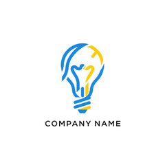 Creative Light Bulb Logo Design for Innovative Company.