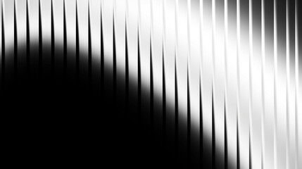 Abstract black and white background with vertical lines and gradient effect