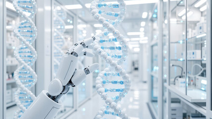 Biotechnology: Robotic Analysis of Glowing DNA Strand