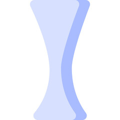 Abstract Blue Hourglass Shape Illustration Symbolizing Time Management Work From Home Or Productivity Concept