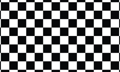 Fototapeta premium Seamless checkered pattern with black and white squares for background. checkered, pattern, square, black, seamless, texture, tile, grid, design, abstract, background.