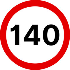 140 kmh highway speed limits. Road speed limit signs. 140 km speed limit sign. Ten kilometers per hour speed limit
