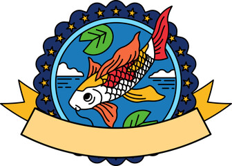 logotype of a koi fish
