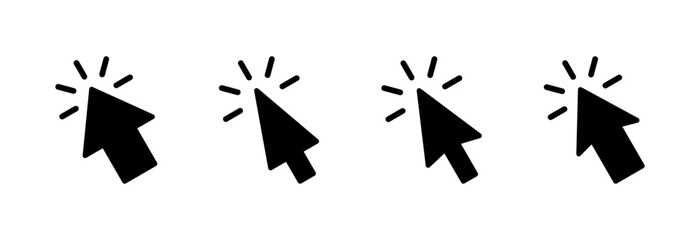 Click icon vector illustration. pointer arrow sign and symbol. cursor icon